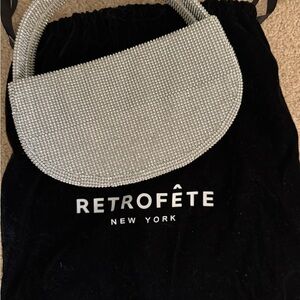 Retrofete Silver Sparkle Bag